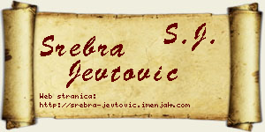 Srebra Jevtović vizit kartica